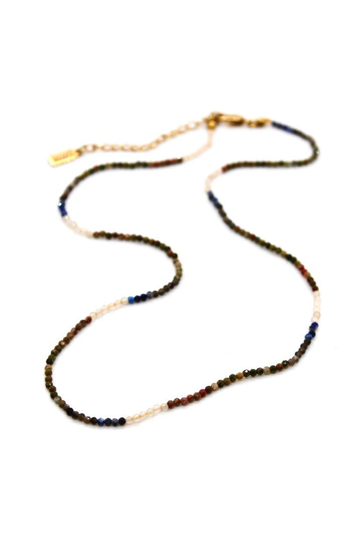 Short Gradient Stone Necklace - N9-200G9