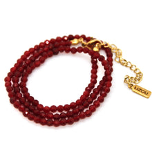 Load image into Gallery viewer, California State Mini Stone Gold Charm Necklace