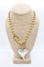Load image into Gallery viewer, Simple Silver Pendant Convertible Gold Chain Necklace
