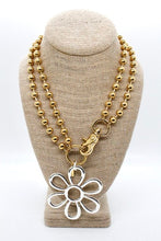 Load image into Gallery viewer, Summer Daisy Pendant Convertible Gold Chain Necklace