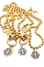 Load image into Gallery viewer, Bee Pendant Convertible Gold Chain Necklace