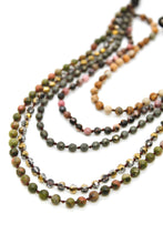 Load image into Gallery viewer, Semi Precious Stone Multi Strand Short Necklace - NLS-Syrup