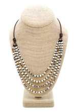 Load image into Gallery viewer, Semi Precious Stone Multi Strand Short Necklace - NLS-029