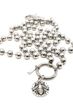Load image into Gallery viewer, Bee Pendant Convertible Silver Chain Necklace
