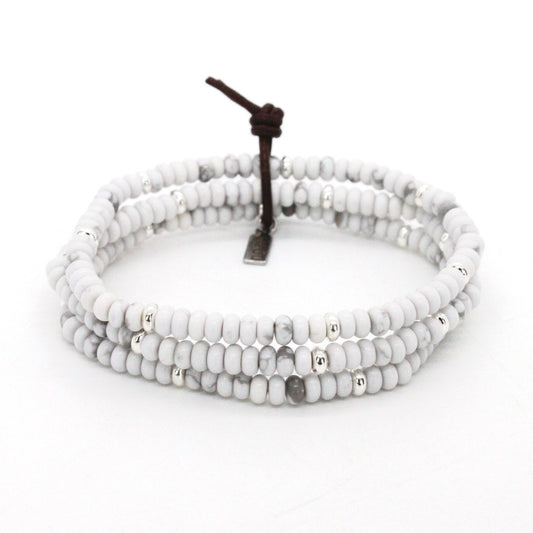 Howlite + Silver Bracelet Bundle