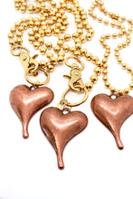 Load image into Gallery viewer, Simple Copper Pendant Convertible Gold Chain Necklace