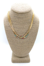 Load image into Gallery viewer, Double Strand Japanese Seed Bead Gold Necklace - Seeds Collection- N8-004
