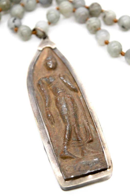 Buddha Necklace 21 - Labradorite
