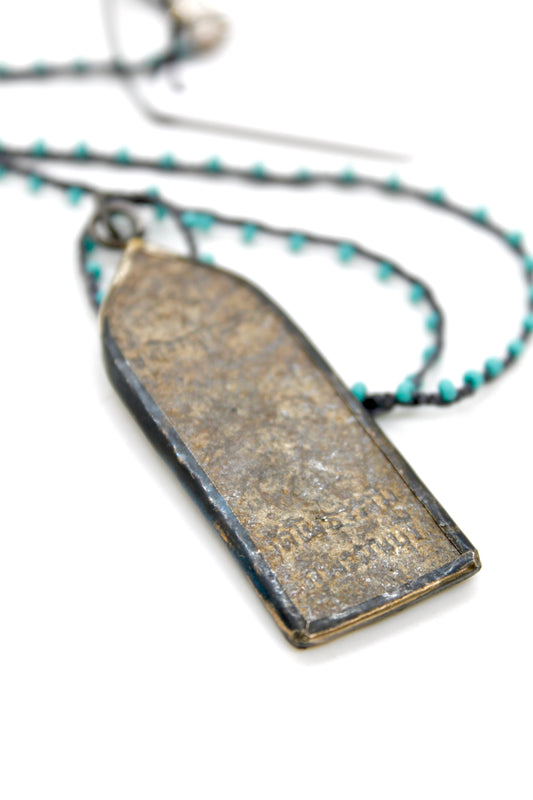 Buddha Necklace 78 - Crochet Style