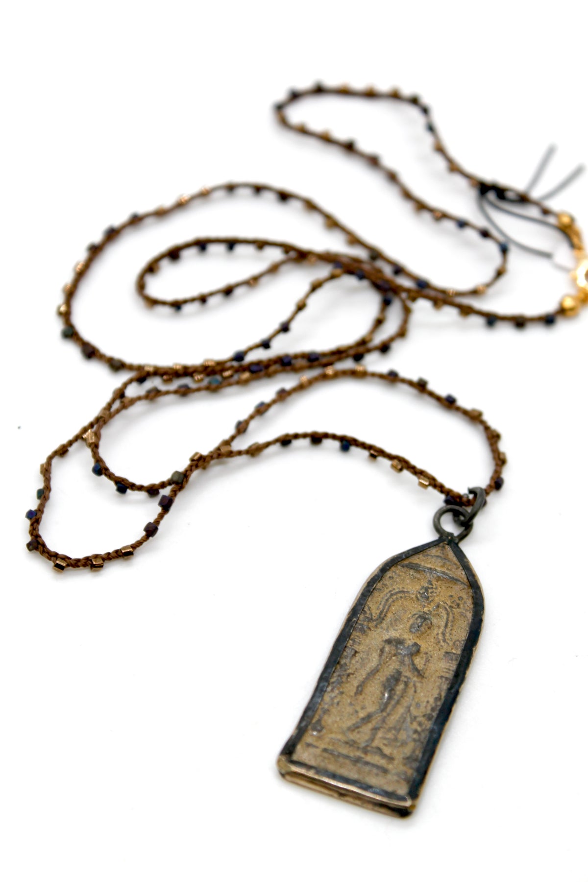 Buddha Necklace 92 - Crochet Style