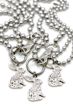 Load image into Gallery viewer, Silver Rabbit Convertible Silver Chain Necklace