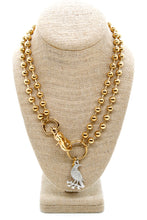 Load image into Gallery viewer, Silver Raven Convertible Gold Chain Necklace