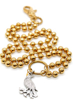 Load image into Gallery viewer, Silver Raven Convertible Gold Chain Necklace
