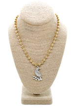 Load image into Gallery viewer, Silver Raven Convertible Gold Chain Necklace