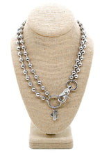 Load image into Gallery viewer, Flowering Cactus Convertible Silver Chain Necklace