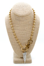 Load image into Gallery viewer, Fern Leaf Charm Convertible Gold Chain Necklace