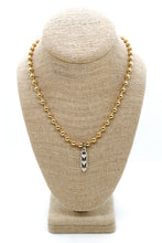 Load image into Gallery viewer, Triple Heart Charm Convertible Gold Chain Necklace
