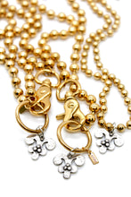 Load image into Gallery viewer, Artsy Silver Charm Convertible Gold Chain Necklace
