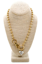 Load image into Gallery viewer, Artsy Silver Charm Convertible Gold Chain Necklace