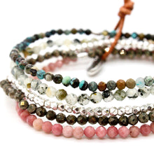 Load image into Gallery viewer, Semi Precious Stone and Crystal Luxury Stack Bracelet - BL-Chloe
