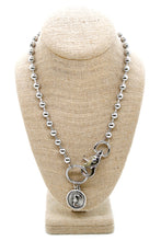 Load image into Gallery viewer, Seahorse Charm Convertible Silver Chain Necklace