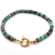 Load image into Gallery viewer, African Turquoise Bead Bracelet -French Flair Collection- B1-2094
