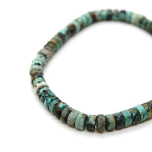 African Turquoise Bead Bracelet -French Flair Collection- B1-2094