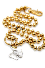 Load image into Gallery viewer, Gingko Leaf Charm Convertible Gold Chain Necklace