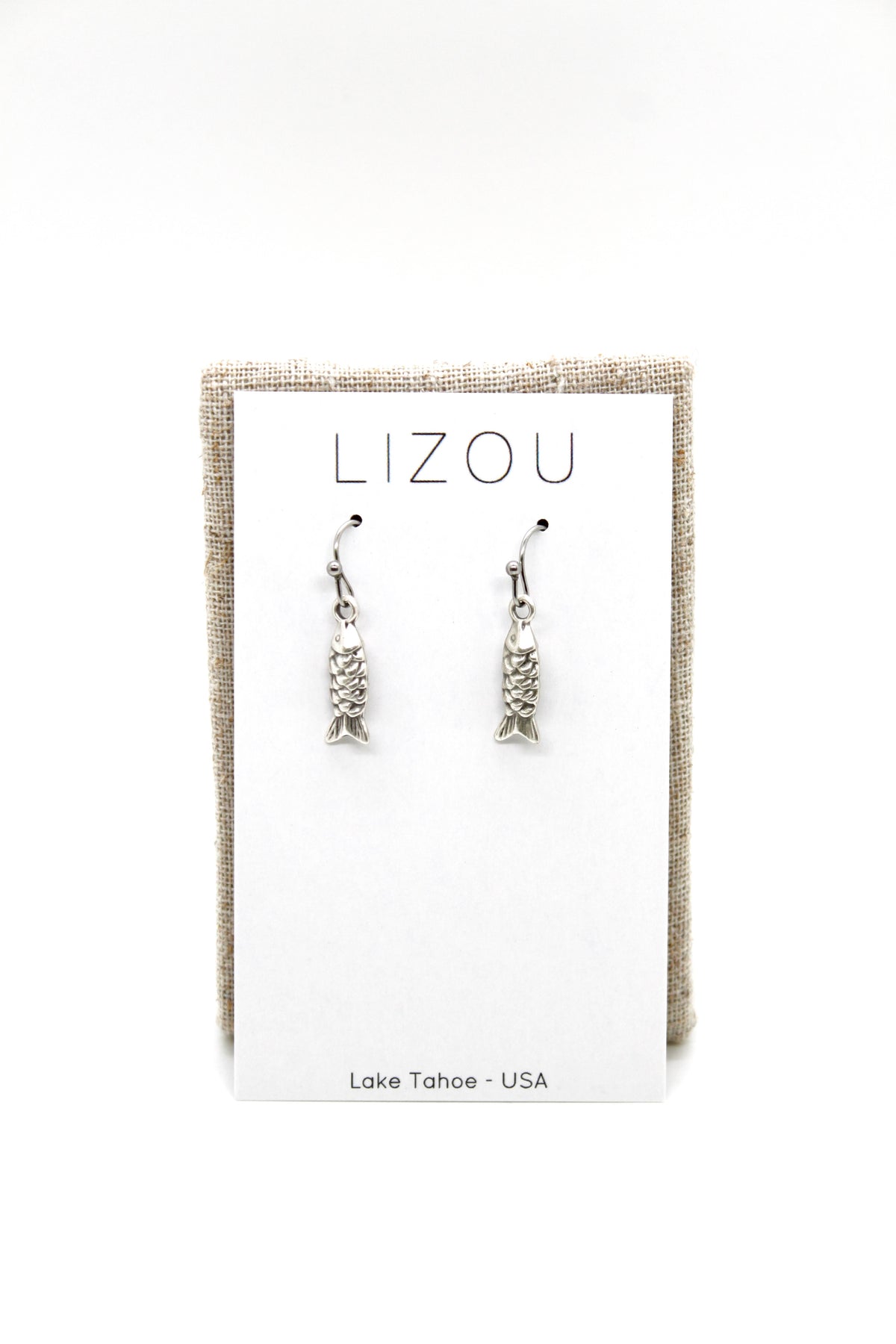 Tiny Fish Charm Convertible Silver Chain Necklace