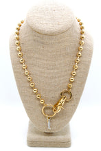 Load image into Gallery viewer, Tiny Fish Charm Convertible Gold Chain Necklace