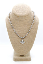 Load image into Gallery viewer, Queen Bee Convertible Silver Chain Necklace