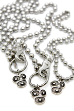 Load image into Gallery viewer, Coral Reef Charm Convertible Silver Chain Necklace