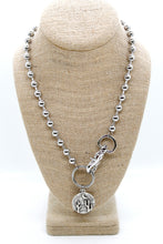 Load image into Gallery viewer, Desert Cactus Night Charm Convertible Silver Chain Necklace