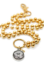 Load image into Gallery viewer, Butterfly Insect Charm Convertible Gold Chain Necklace