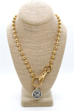 Load image into Gallery viewer, Butterfly Insect Charm Convertible Gold Chain Necklace