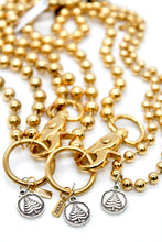 Load image into Gallery viewer, Mini Pine Tree Charm Convertible Gold Chain Necklace