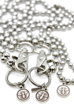 Load image into Gallery viewer, Mini Bee Charm Convertible Silver Chain Necklace