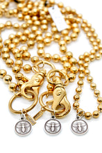 Load image into Gallery viewer, Mini Bee Charm Convertible Gold Chain Necklace