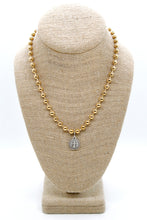 Load image into Gallery viewer, Mini Bee Charm Convertible Gold Chain Necklace
