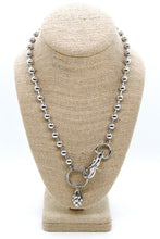 Load image into Gallery viewer, Silver Pinecone Charm Convertible Silver Chain Necklace