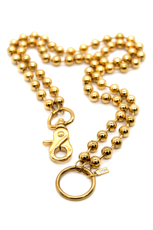 Plain Convertible Gold Chain Necklace