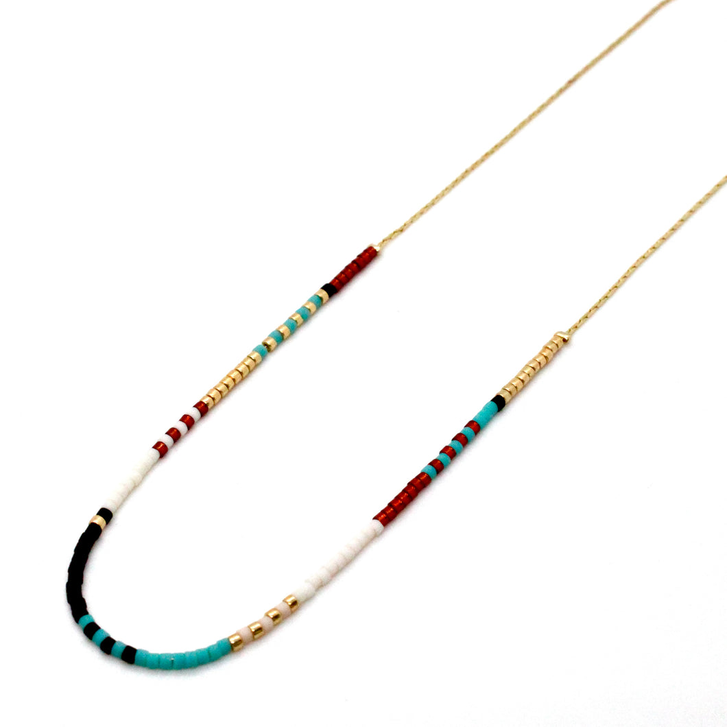 Japanese Seed Bead Necklace - Seeds Collection- N8-002