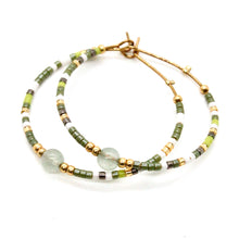 Load image into Gallery viewer, Miyuki Bead Hoops - Seeds Collection- E8-002
