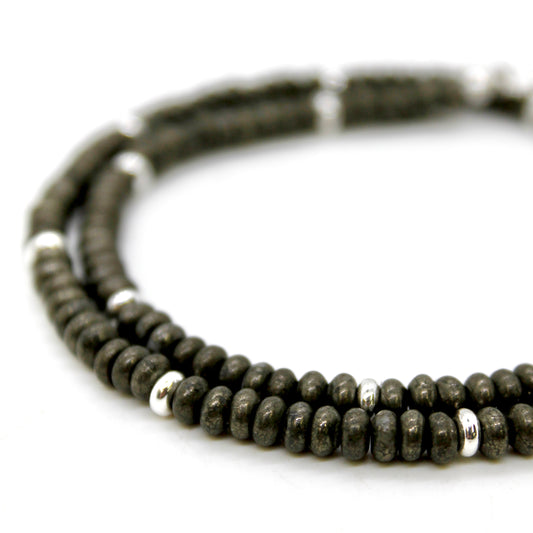 Pyrite + Silver Necklace - NC-510S