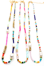 Load image into Gallery viewer, Rainbow Seed Bead Necklaces - Seeds Collection- N8-013
