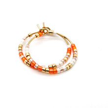 Load image into Gallery viewer, Miyuki Seed Bead Mini Hoop Earrings - Seeds Collection- E8-017