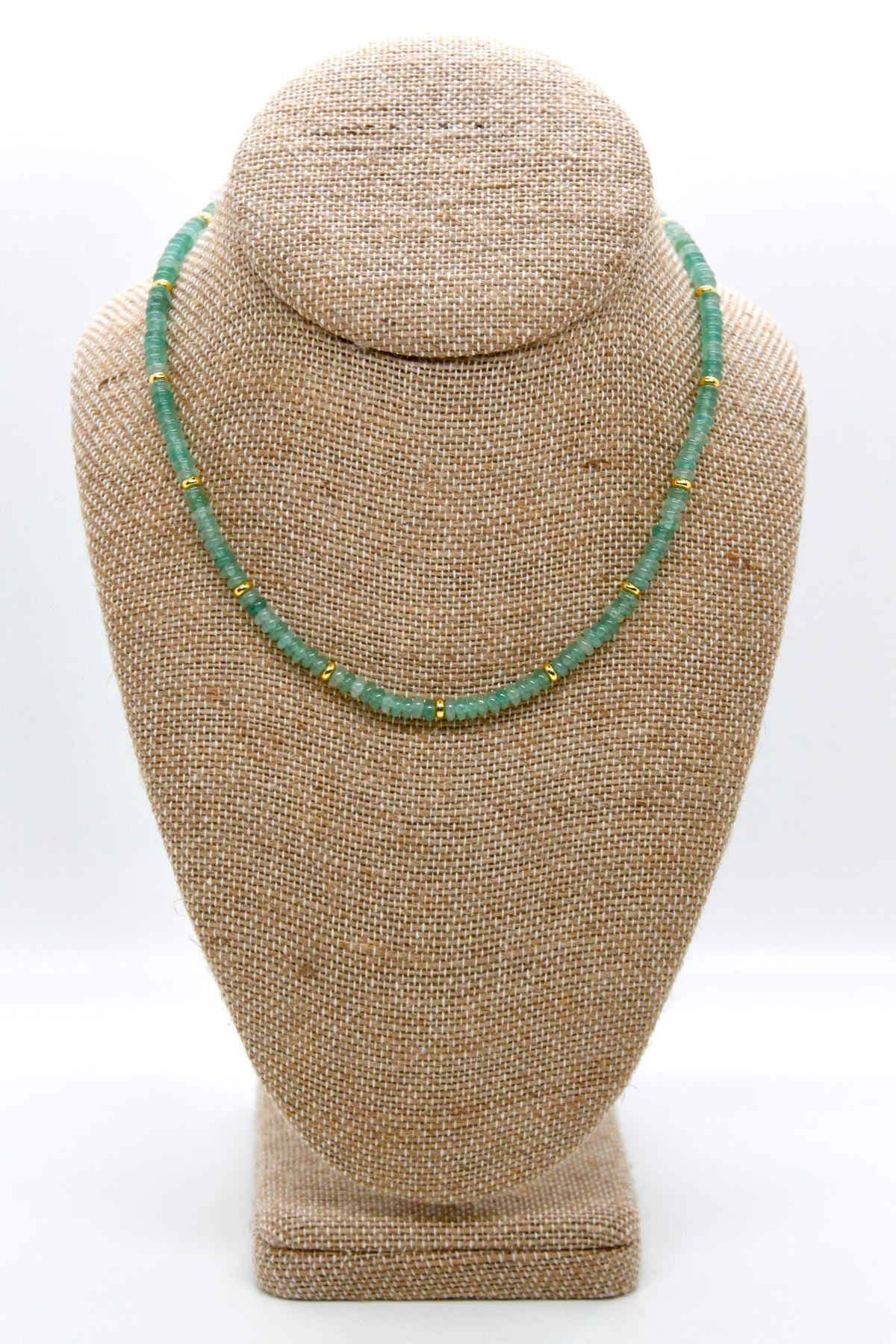 Green Aventurine + Gold Necklace - NC-519G
