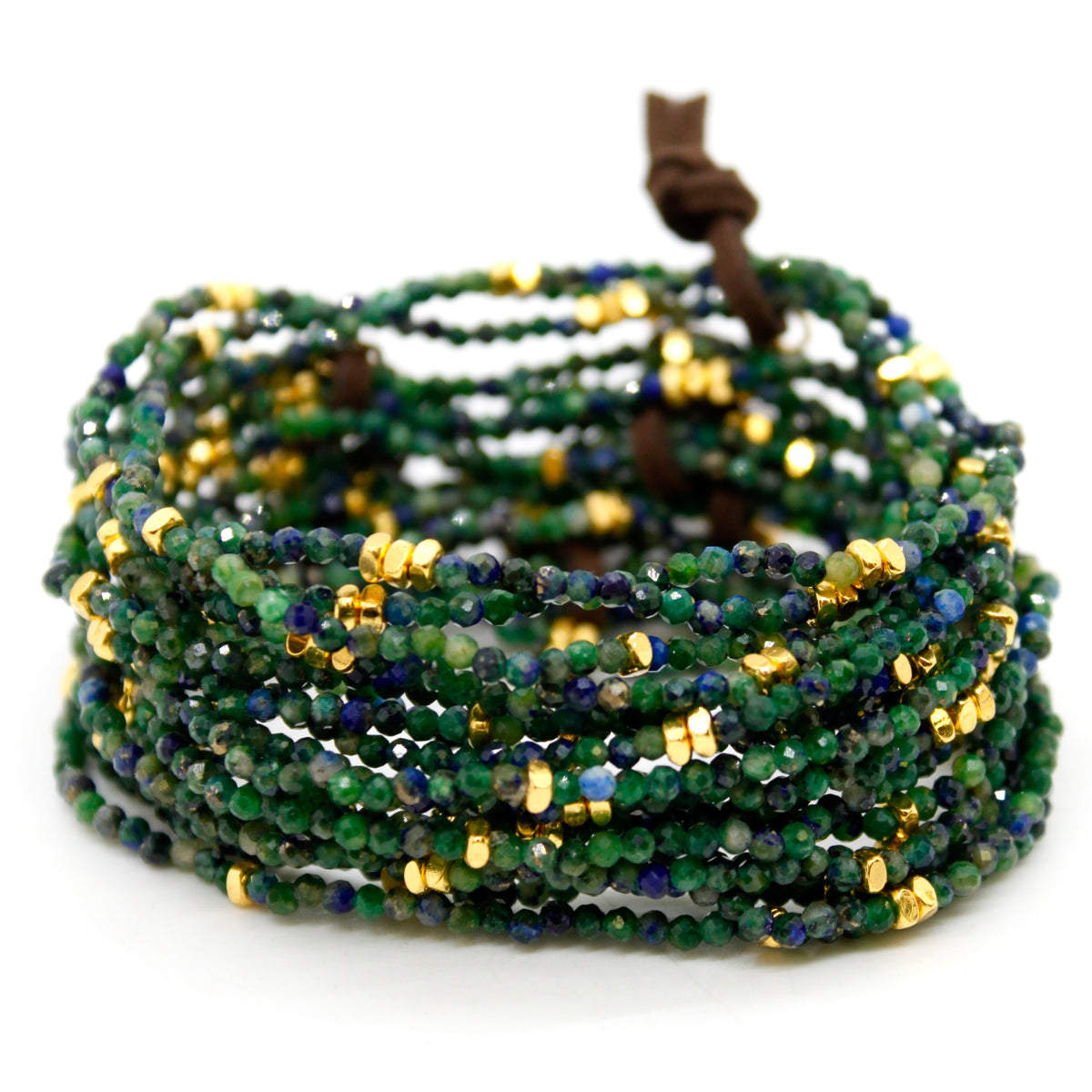 Luxury Mini Faceted Phoenix Lapis Stone Bracelet - BC-646