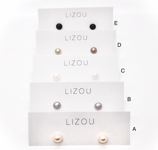 Freshwater Pearl Gold Plated Stud Earrings