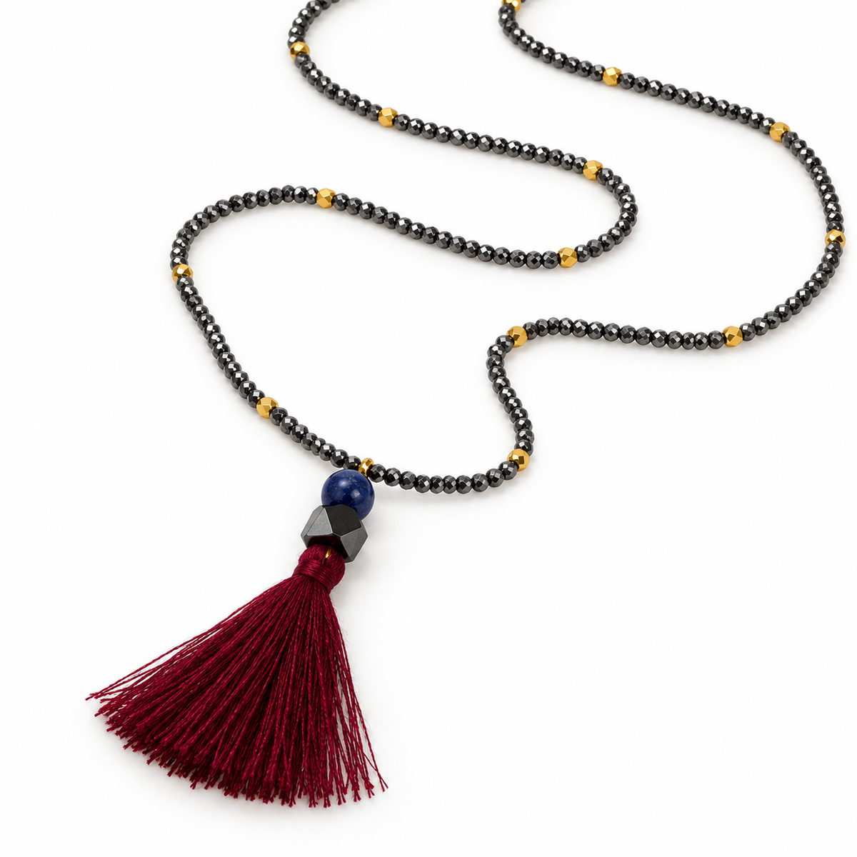Tassel on Crystal Necklace -The Classics Collection- N2-635